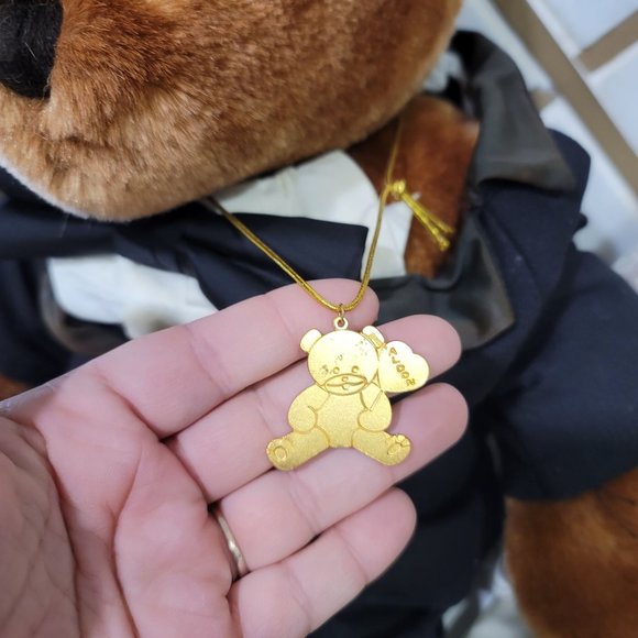 vintage 1983 Aldon heart co bride and groom teddy bears huntington beach - Picture 10 of 10